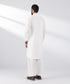 Men's Stitched 2 PC White Cotton Suit